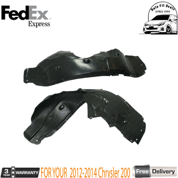 For Chrysler 200 2012-2014 Fender Liner Driver And Passenger Side Pair Front